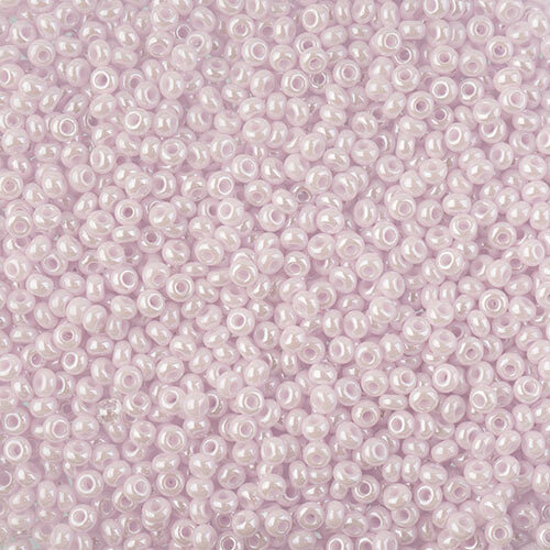 Preciosa 10/0 Rocaille Seed Beads - SB10-73420-L - Opaque Natural Pink Luster
