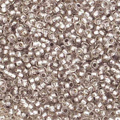 Preciosa 10/0 Rocaille Seed Beads - SB10-78141 - Silver Lined Light Grey SOLGEL