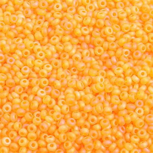 Preciosa 10/0 Rocaille Seed Beads - SB10-81060M - Transparent Gold Yellow AB Matt