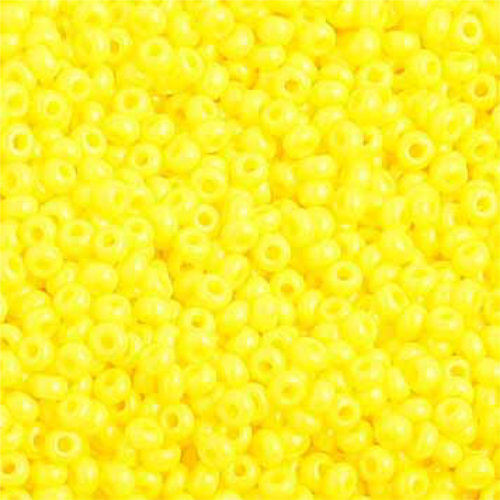 Preciosa 10/0 Rocaille Seed Beads - SB10-83110 - Opaque Lemon Yellow
