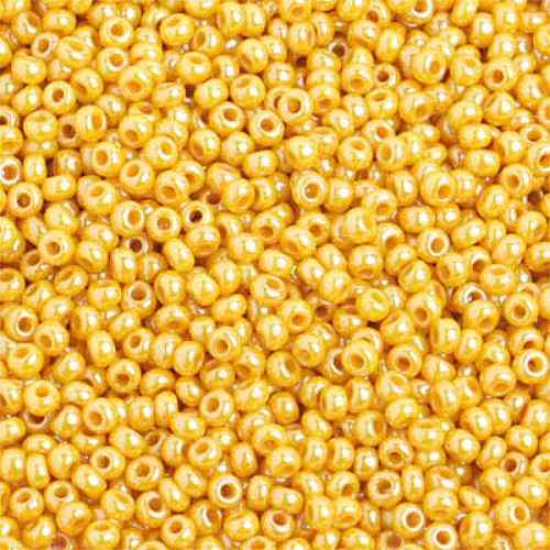 Preciosa 10/0 Rocaille Seed Beads - SB10-83111 - Opaque Yellow Luster