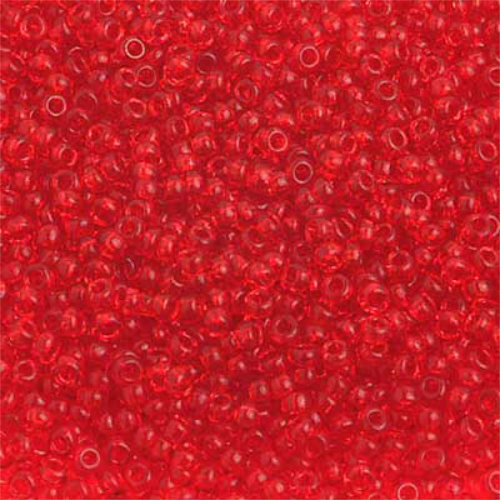 Preciosa 10/0 Rocaille Seed Beads - SB10-90070 - Transparent Light Red