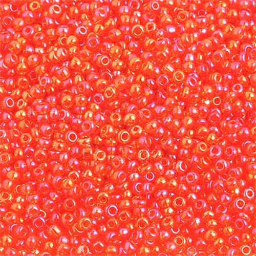 Preciosa 10/0 Rocaille Seed Beads - SB10-91030 - Transparent Iris Orange