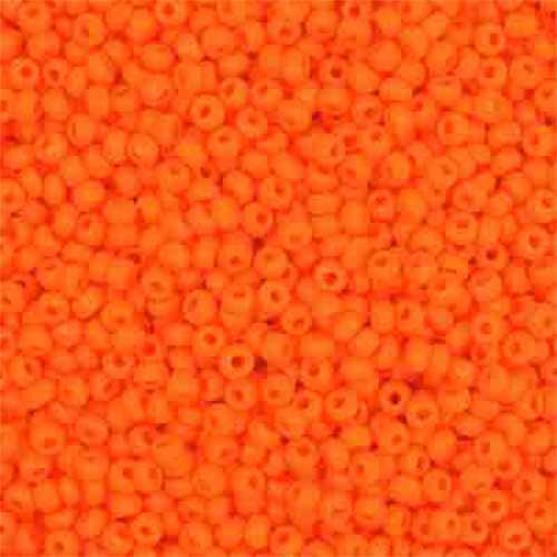 Preciosa 10/0 Rocaille Seed Beads - SB10- 93110 - Opaque Light Orange