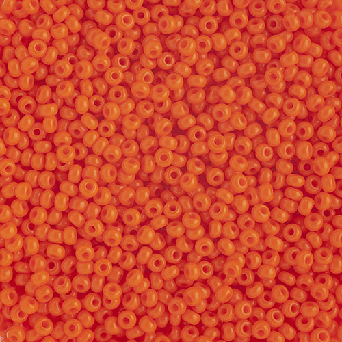 Preciosa 10/0 Rocaille Seed Beads - SB10-93140 - Opaque Orange