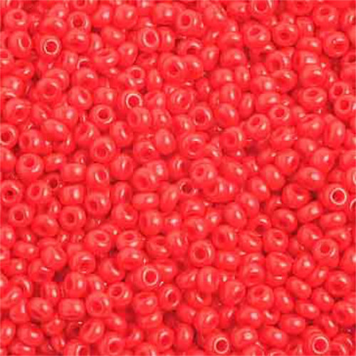 Preciosa 10/0 Rocaille Seed Beads - SB10-93170 - Opaque Light Red