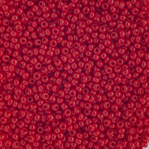 Preciosa 10/0 Rocaille Seed Beads - SB10-93190 - Opaque Medium Red