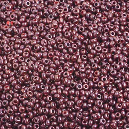 Preciosa 10/0 Rocaille Seed Beads - SB10-93195 - Opaque Dark Brown Luster