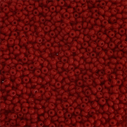 Preciosa 10/0 Rocaille Seed Beads - SB10-93210 - Opaque Medium Dark Red