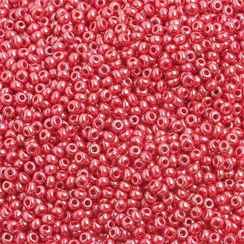 Preciosa 10/0 Rocaille Seed Beads - SB10-98190 - Pearl Red
