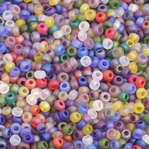 Preciosa 10/0 Rocaille Seed Beads - SB10-MIX-IMM - Iris Multi Matt