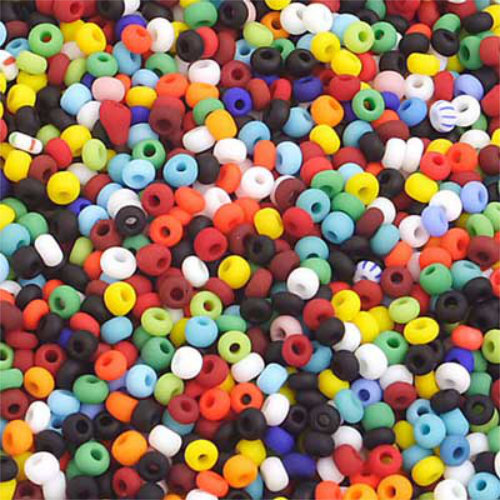 Preciosa 10/0 Rocaille Seed Beads - SB10-MIX-OAM - Opaque Assorted Matt