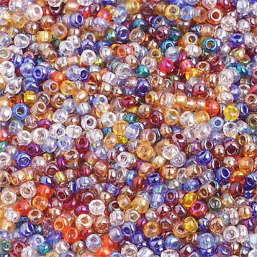 Preciosa 10/0 Rocaille Seed Beads - SB10-MIX-TIM - Transparent Iris Multi