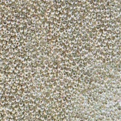 Preciosa 11/0 Rocaille Seed Beads - SB11-00030-31000AB - Fine Silver Plate AB