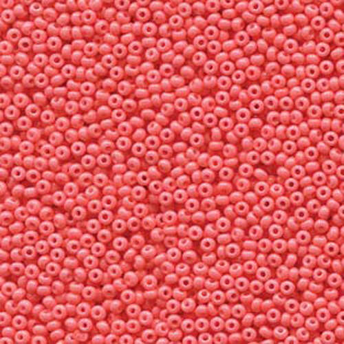 Preciosa 11/0 Rocaille Seed Beads - SB11-03691 - Opaque Salmon Sol Gel