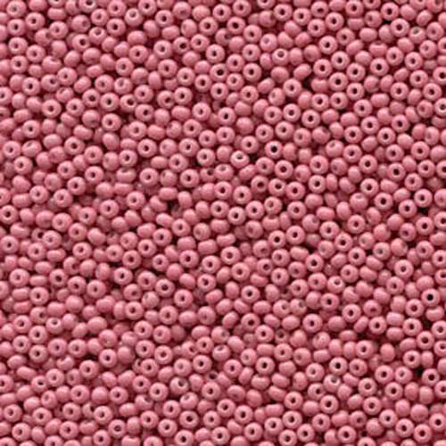 Preciosa 11/0 Rocaille Seed Beads - SB11-03693 - Opaque Pink Coral Sol Gel