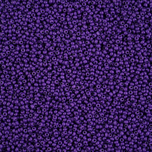 Preciosa 11/0 Rocaille Seed Beads - SB11-16A28M - Matte Purple - Terra Intensive
