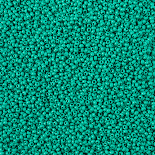 Preciosa 11/0 Rocaille Seed Beads - SB11-16A58M - Matte Dark Green - Terra Intensive