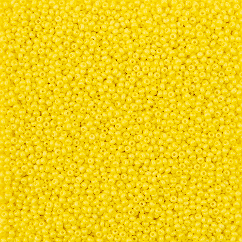 Preciosa 11/0 Rocaille Seed Beads - SB11-16A86M - Matte Yellow - Terra Intensive