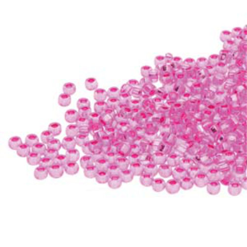 Preciosa 11/0 Rocaille Seed Beads - SB11-18277 - Silver Lined Dyed Fuchsia
