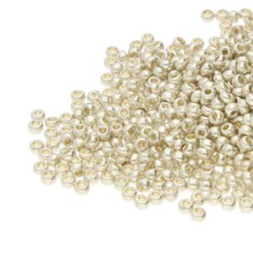 Preciosa 11/0 Rocaille Seed Beads - SB11-18302 - Metallic Silver