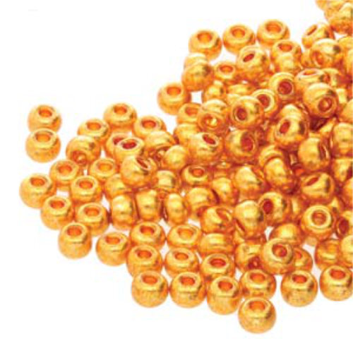 Preciosa 11/0 Rocaille Seed Beads - SB11-18389 - Metallic Dark Gold