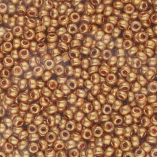 Preciosa 11/0 Rocaille Seed Beads - SB11-18583 - Terra Metallic Dark Gold