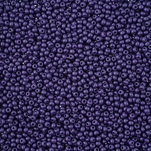 Preciosa 11/0 Rocaille Seed Beads - SB11-22015 - Chalk Dark Violet - PermaLux