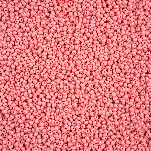 Preciosa 11/0 Rocaille Seed Beads - SB11-22M09 - Matte Chalk Pink - PermaLux