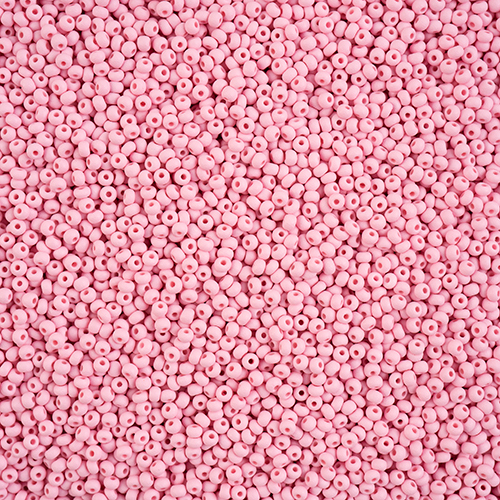 Preciosa 11/0 Rocaille Seed Beads - SB11-22M10 - Matte Chalk Light Pink - PermaLux