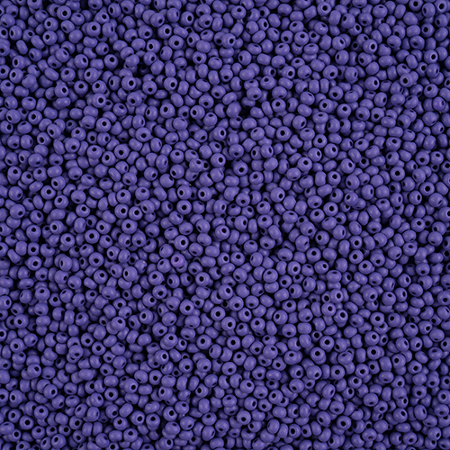 Preciosa 11/0 Rocaille Seed Beads - SB11-22M15 - Matte Chalk Dark Violet - PermaLux
