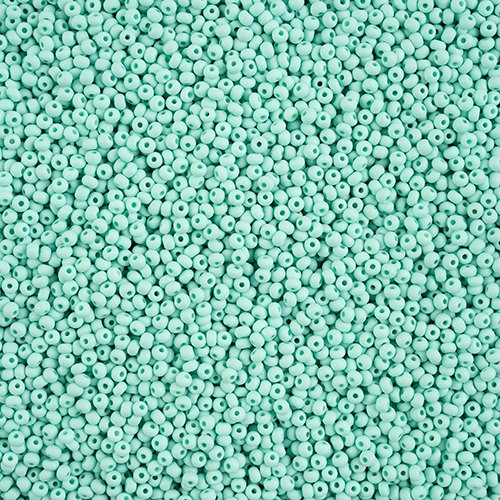 Preciosa 11/0 Rocaille Seed Beads - SB11-22M16 - Matte Chalk Mint - PermaLux