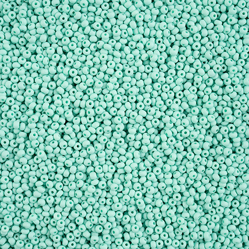 Preciosa 11/0 Rocaille Seed Beads - SB11-22M16 - Matte Chalk Mint - PermaLux