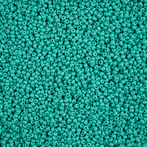 Preciosa 11/0 Rocaille Seed Beads - SB11-22M17 - Matte Chalk Sea Green - PermaLux