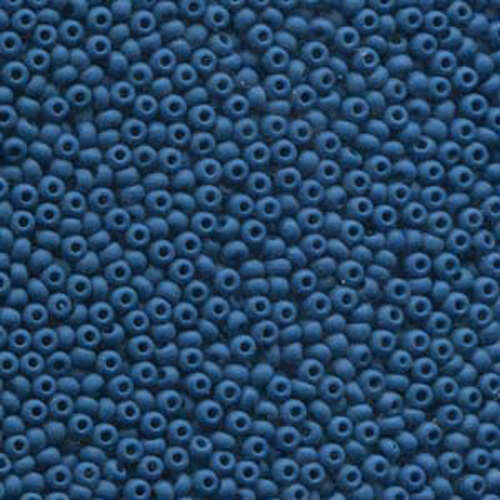 Preciosa 11/0 Rocaille Seed Beads - SB11-33220M - Matt Opaque Denim Blue