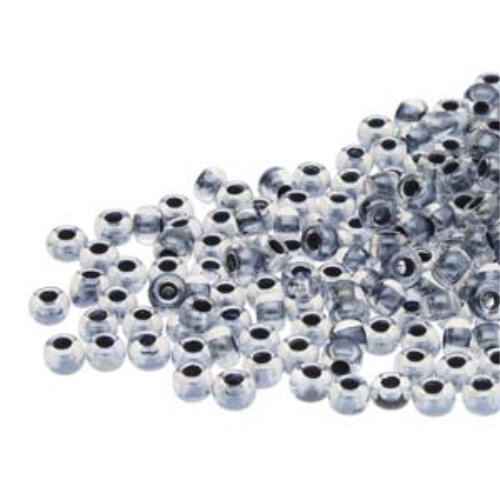 Preciosa 11/0 Rocaille Seed Beads - SB11-38149 - Black Lined Crystal