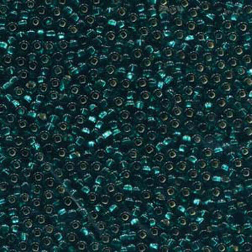 Preciosa 11/0 Rocaille Seed Beads - SB11-57710 - Silver Lined Emerald