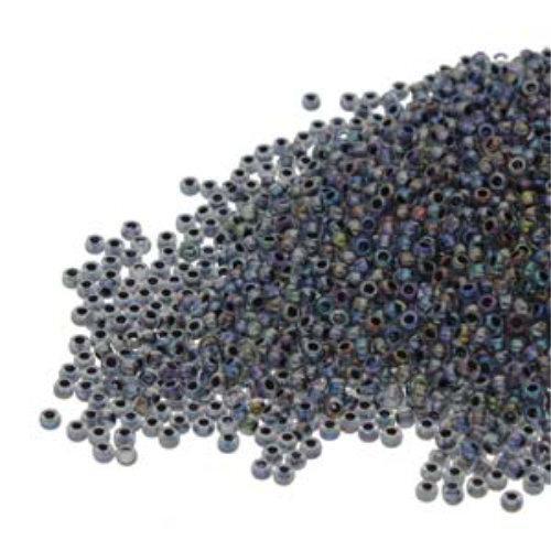 Preciosa 11/0 Rocaille Seed Beads - SB11-58549 - Black Lined Crystal AB