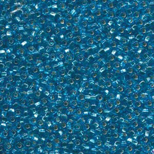 Preciosa 11/0 Rocaille Seed Beads - SB11-67010 - Silver Lined Aqua