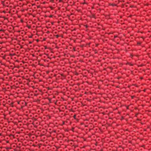 Preciosa 11/0 Rocaille Seed Beads - SB11-93190M - Matt Red