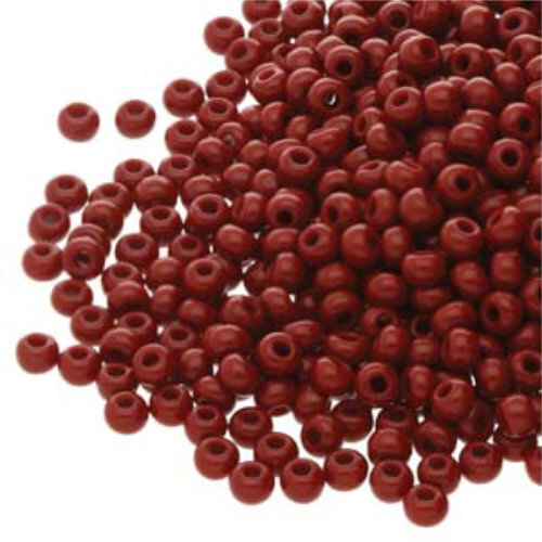 Preciosa 11/0 Rocaille Seed Beads - SB11-93300 - Opaque Medium Brown