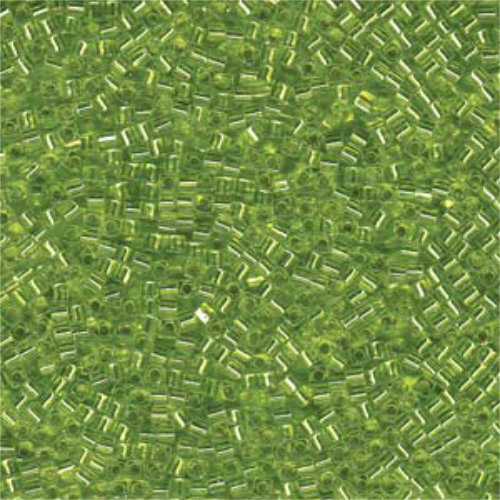 Miyuki 1.8mm (SB18) Square Bead - SB18-14 - Silver Lined Chartreuse