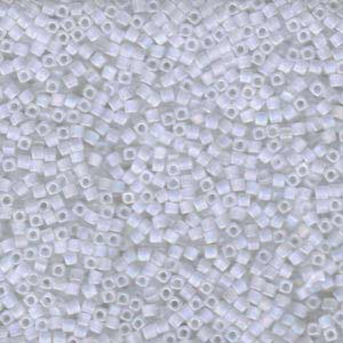 Miyuki 1.8mm (SB18) Square Bead - SB18-131FR - Matte Crystal AB