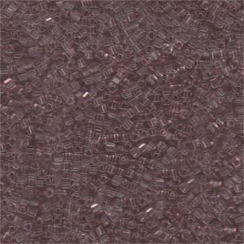 Miyuki 1.8mm (SB18) Square Bead - SB18-142 - Transparent Smoky Amethyst