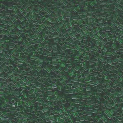 Miyuki 1.8mm (SB18) Square Bead - SB18-146 - Transparent Green