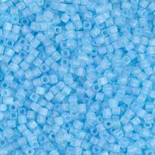 Miyuki 1.8mm (SB18) Square Bead - SB18-148FR - Matte Transparent Aqua AB