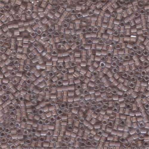 Miyuki 1.8mm (SB18) Square Bead - SB18-215 - Blush Lined Crystal