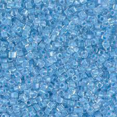 Miyuki 1.8mm (SB18) Square Bead - SB18-221 - Sky Blue Lined Crystal