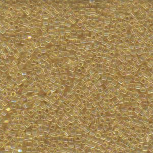 Miyuki 1.8mm (SB18) Square Bead - SB18-251 - Transparent Light Topaz AB