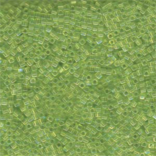 Miyuki 1.8mm (SB18) Square Bead - SB18-258 - Transparent Chartreuse AB